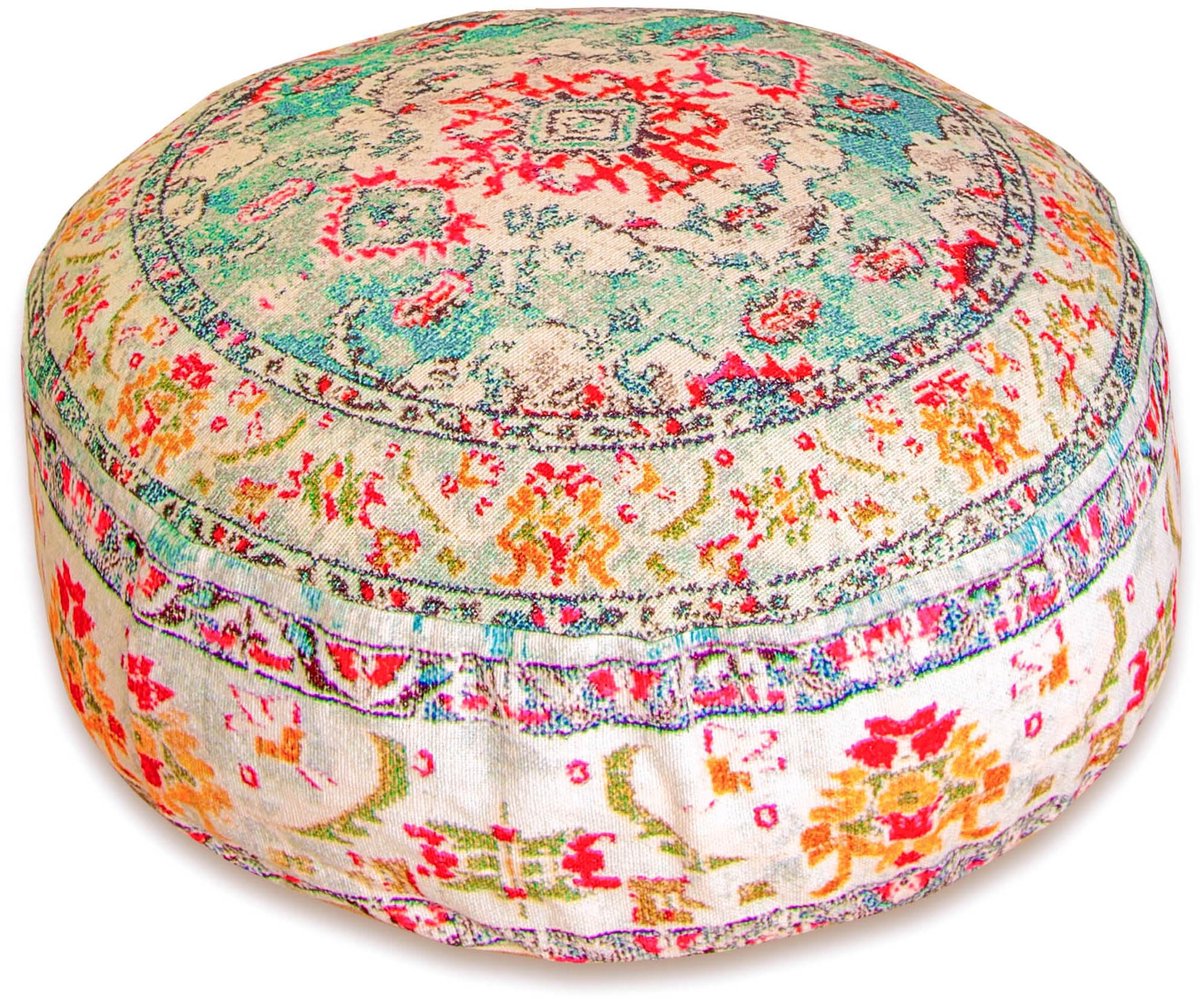 Life ART Boho Yoga Decor Vloer Kussenhoes - 60x20 cm - Ronde Meditatie Tapijt Kussensloop - Gedrukte Katoenen Deken Poef