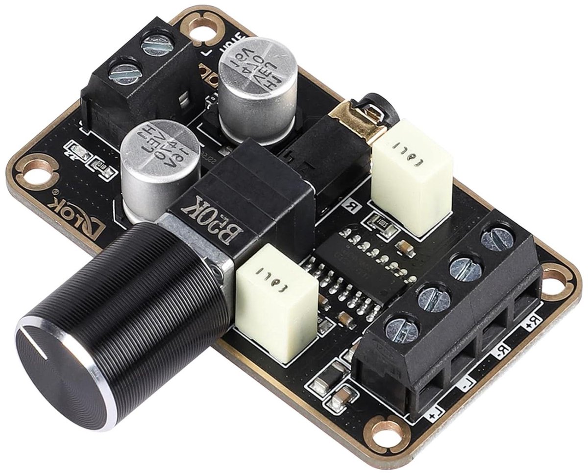 Audio Versterker Board - Digitale Stereo Amp - Muziek Afspelen - Klasse D Dual Channel - 5W+5W - Zwart