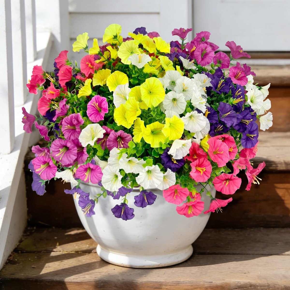Kunstbloemen als echt outdoor weerbestendig kunstbloemen balkon balkonbloemen buiten balkon bloemen kunstbalkonplanten zijden bloemen voor balkonbak tuin 5 kleuren