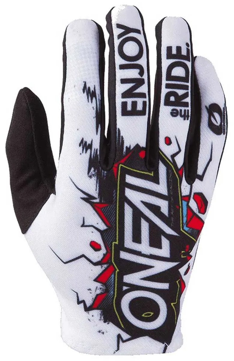 O'NEAL Matrix Villain 2 White Motocross Gloves - Maat L - Handschoen