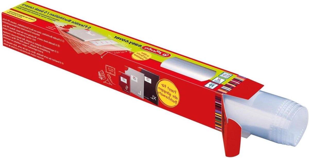 Boekomslagen Set - Boekbeschermers Schoolboeken - Boeken Beschermen - Flexibel Aanpasbaar - 5 Stuks 585 x 34 cm - Glashelder
