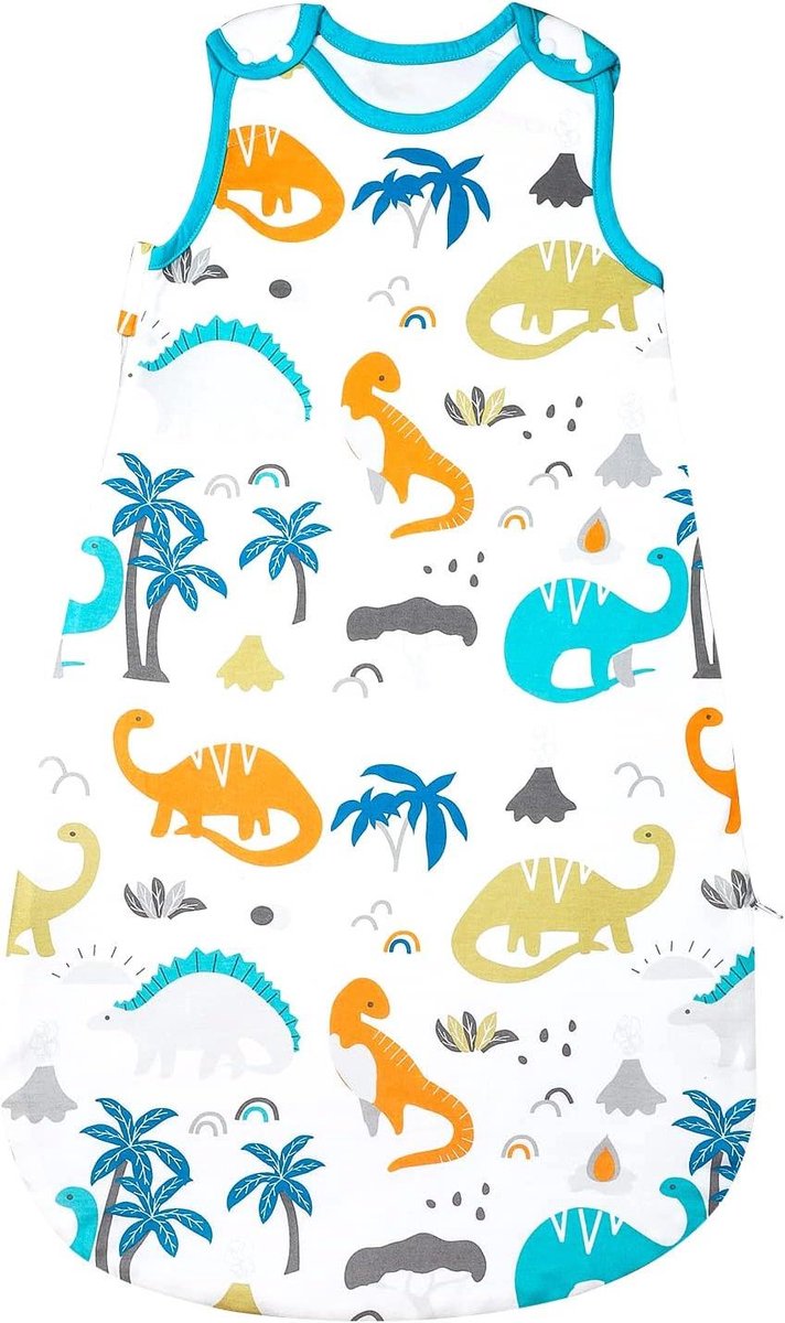 Babyslaapzak - Zomerslaapzak - Comfortabel slapen - 05 TOG - 80-90 cm - Dinosaurus