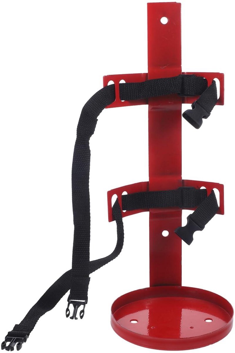 Brandblusserhouder - Brandblusserbeugel Ophangbeugel - Voertuig Veiligheid - Universeel Verstelbaar - 2-4 kg - Rood