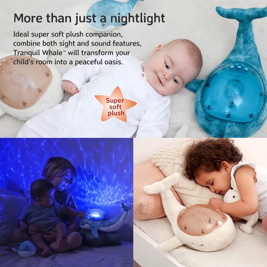 Oceaan Projector Nachtlampje - Sterrenprojector Kinderkamer - Slaap Vergemakkelijken - Onderwaterlichteffect - Automatische uitschakeling - Aqua — afbeelding 5
