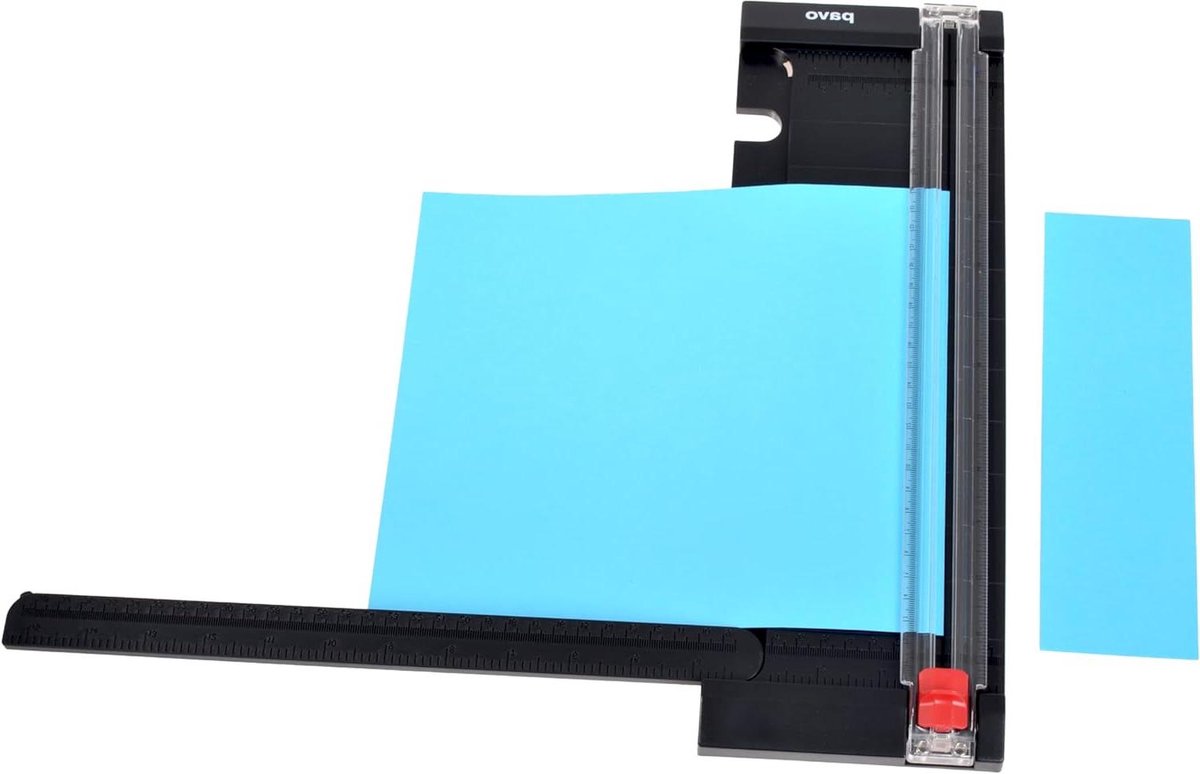 Papier Snijder - Papier Snijmachine Trimmer - Rechte Lijnen Snijden - Snijdt Tot 8 Vel - 320 mm - Zwart