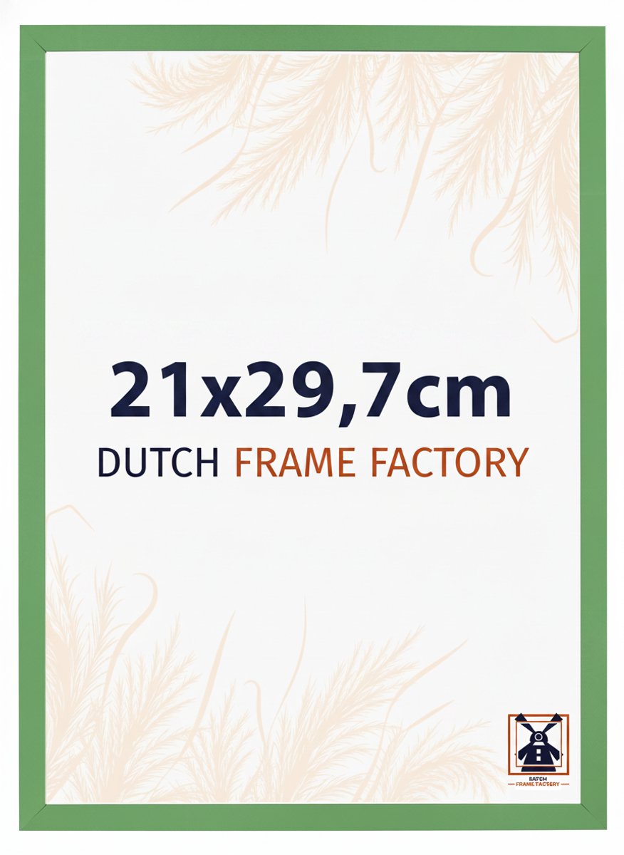 Dutch Frame Factory Fotolijst A4 21x29,7 cm - MDF - Groen - Benno