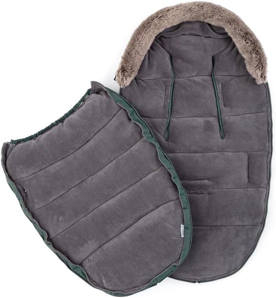 Voetenzak Kinderwagen - Winterzak Baby - Warm Houden - 4-in-1 Multifunctioneel - 100 cm - Groen — afbeelding 4