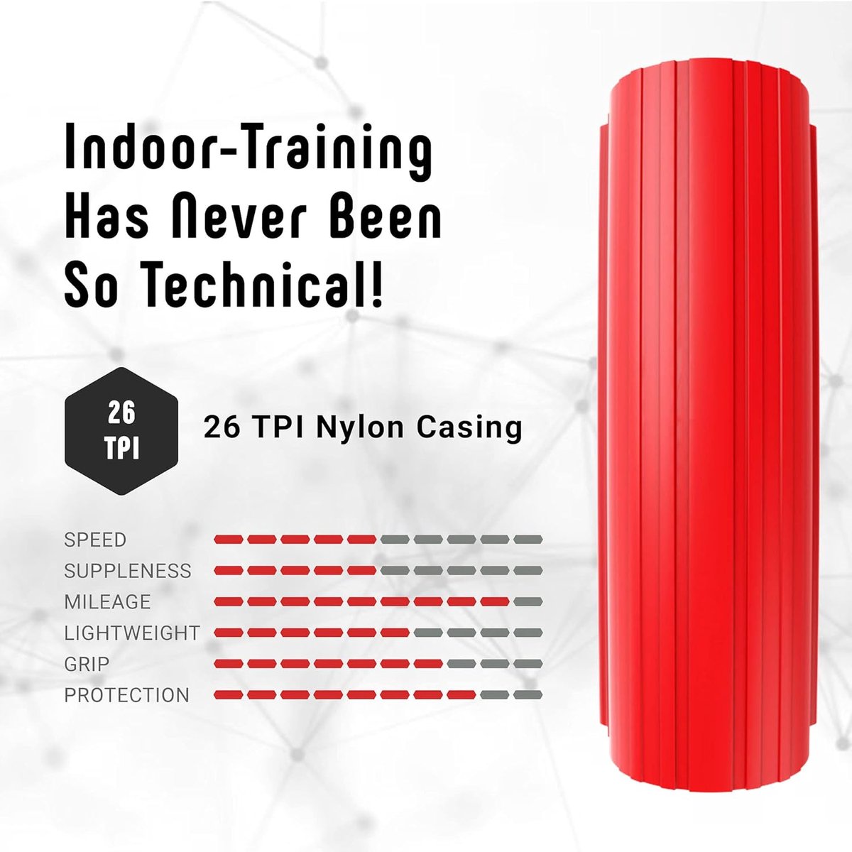 Indoor Trainer Band - Fietsband Hometrainer - Stil Trainen - Hitte Dispersie - 29x1.35 - Rood