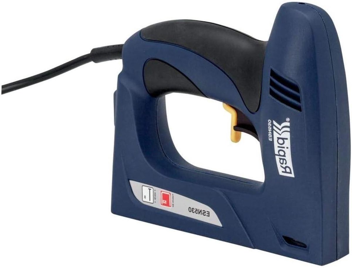Elektrische Tacker - Nietmachine Tackers - Textiel en Hout - Platte voorkant - 6-14 mm - Blauw