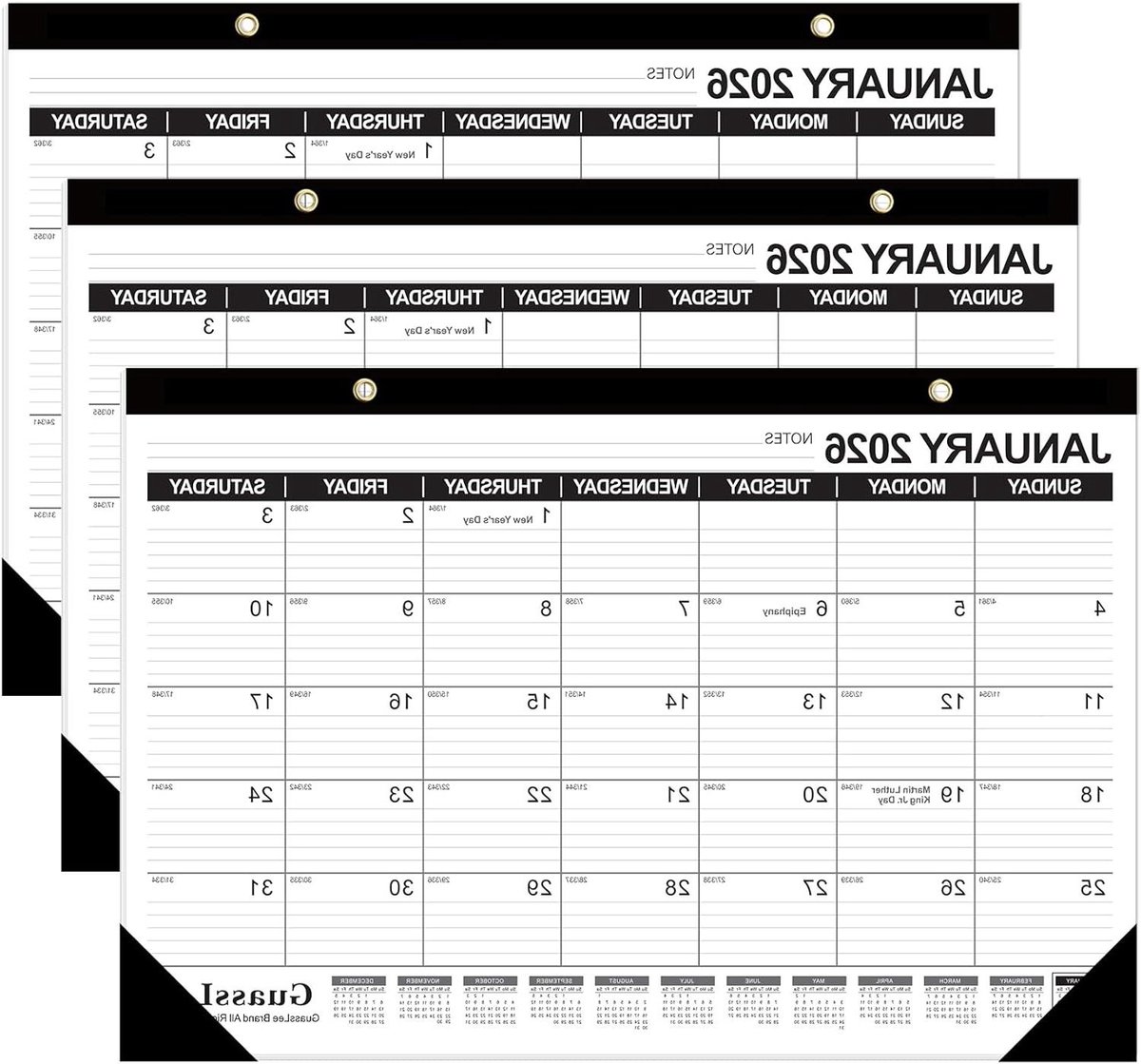 Bureaukalender 2025-2029 - Maandkalender Planner - Jaarplanning Maken - 18 Maanden Overzicht - 17 x 11.5 Inch - Wit