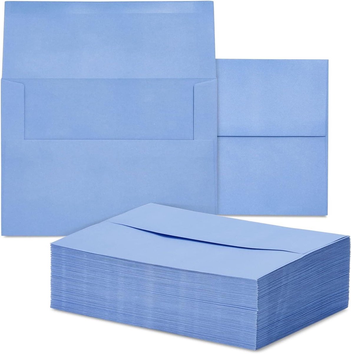 A7 Enveloppen - Uitnodigingsenveloppen Postenveloppen - Kaarten Versturen - Glad Schrijfoppervlak - 133 x 184 cm - Lichtblauw