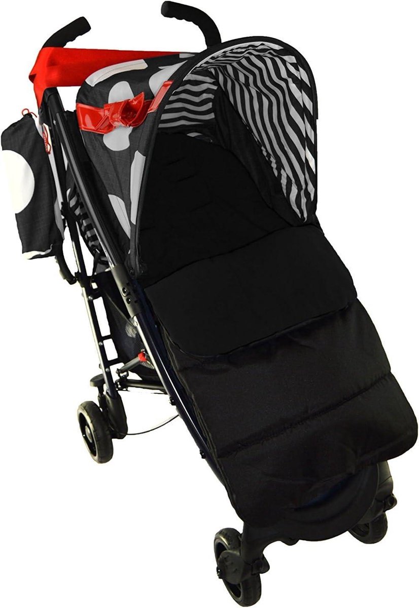 Voetenzak Kinderwagen - Slaapzak Kinderwagen - Baby Warm Houden - Zacht Fleece Gevoerd - 440 g - Zwart