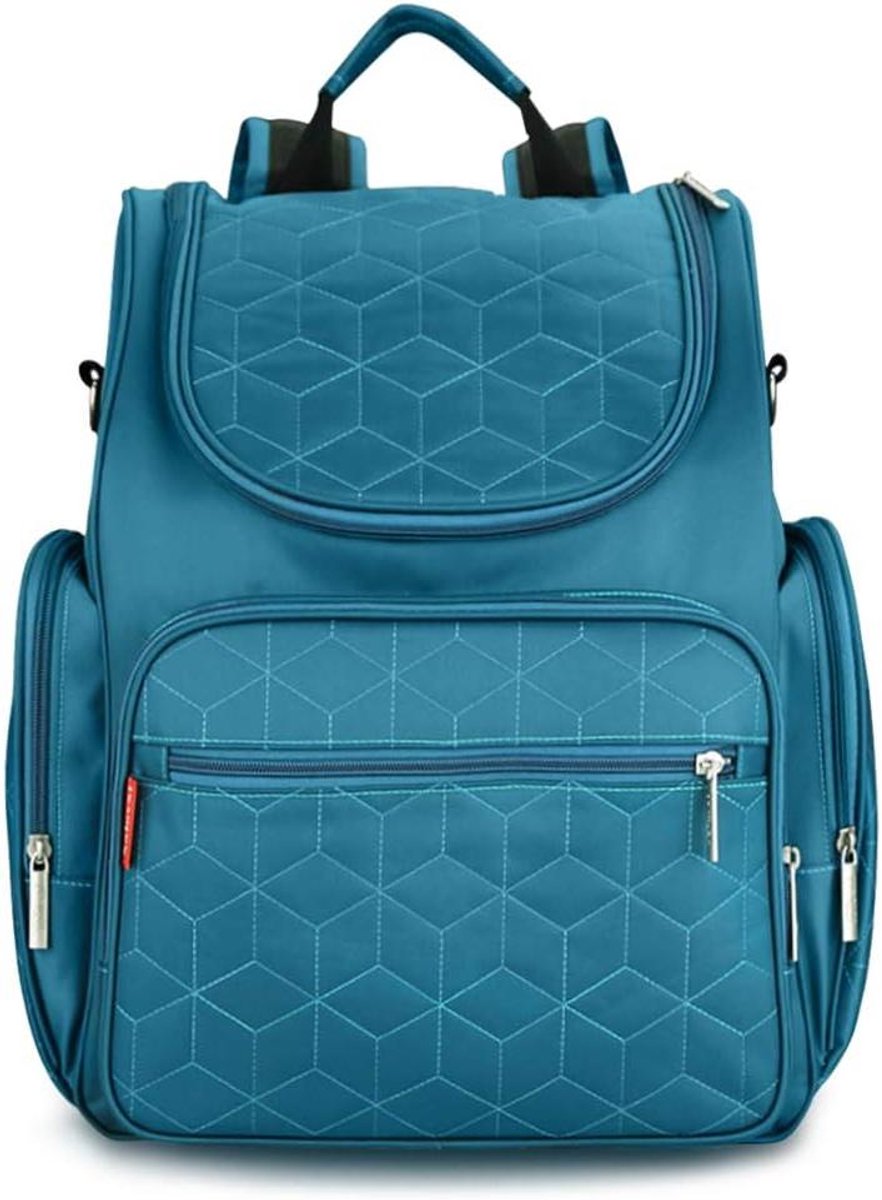Luierrugzak - Maternity tas - Babyverzorging onderweg - Waterdicht en duurzaam - 31 x 15 x 39 cm - Groen