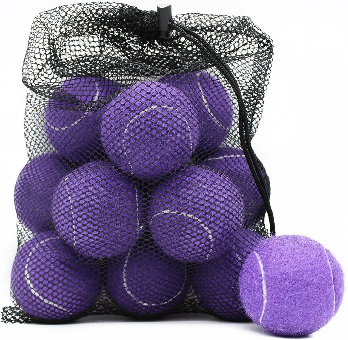 Tennisballen - Oefenballen Hondenspeelballen - Sport Training - Duurzaam Viltmateriaal - 25 Inch Diameter - Paars