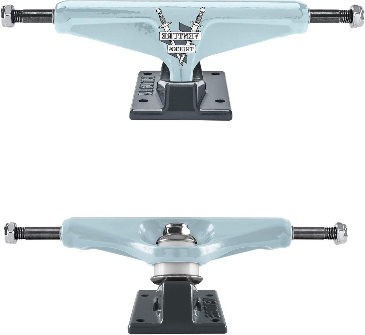 Skateboard Trucks Surfskate Trucks Skateboarden Klassiek Model 8 inch As Lichtblauw