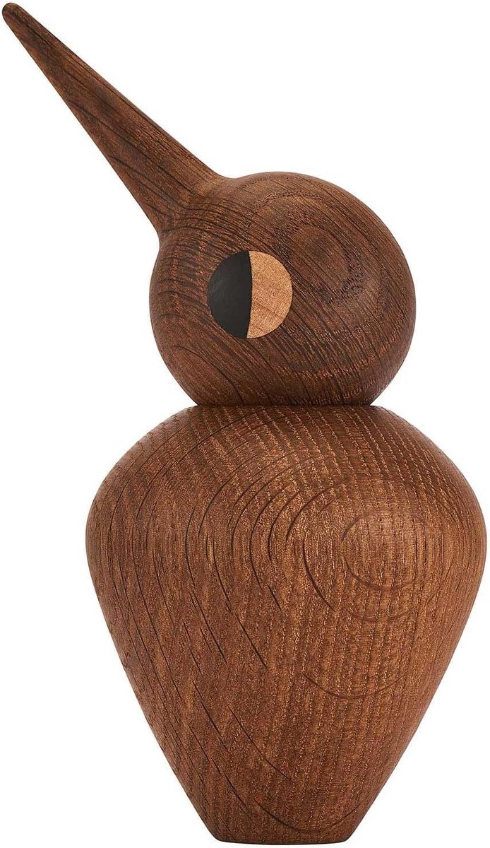 Houten Vogel Decoratie - Houten Figuur Vogelbeeldje - Interieur Decoratie - Ontworpen door Kristian Vedel - 75 cm hoog