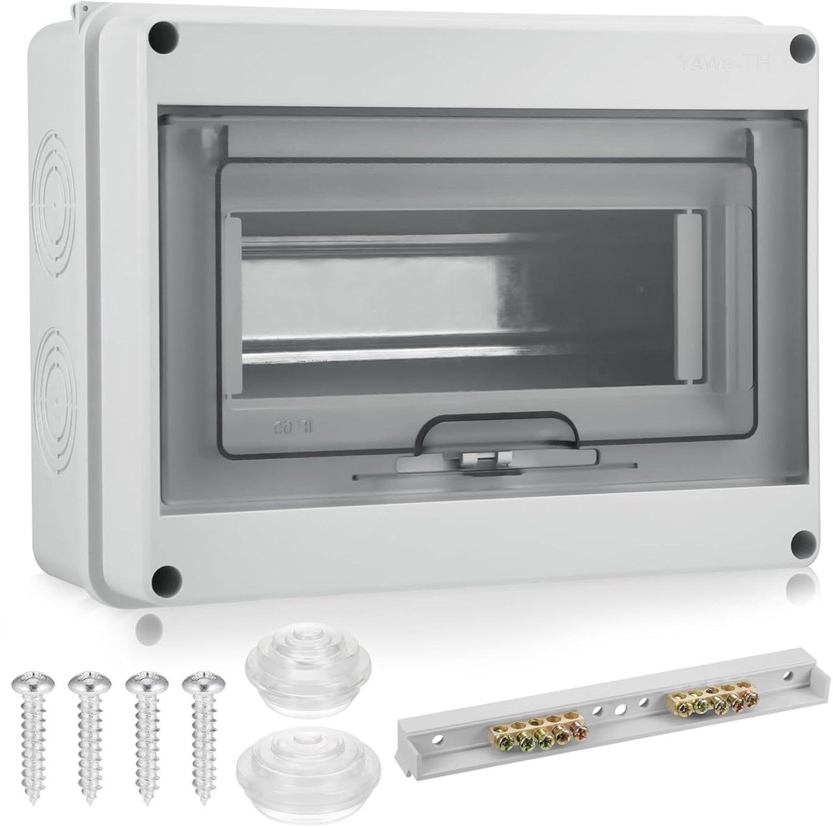 Distributiebox - Zekeringkast Verdeelkast - Elektrische Installatie - Waterdicht IP65 - 8 Modules - Grijs