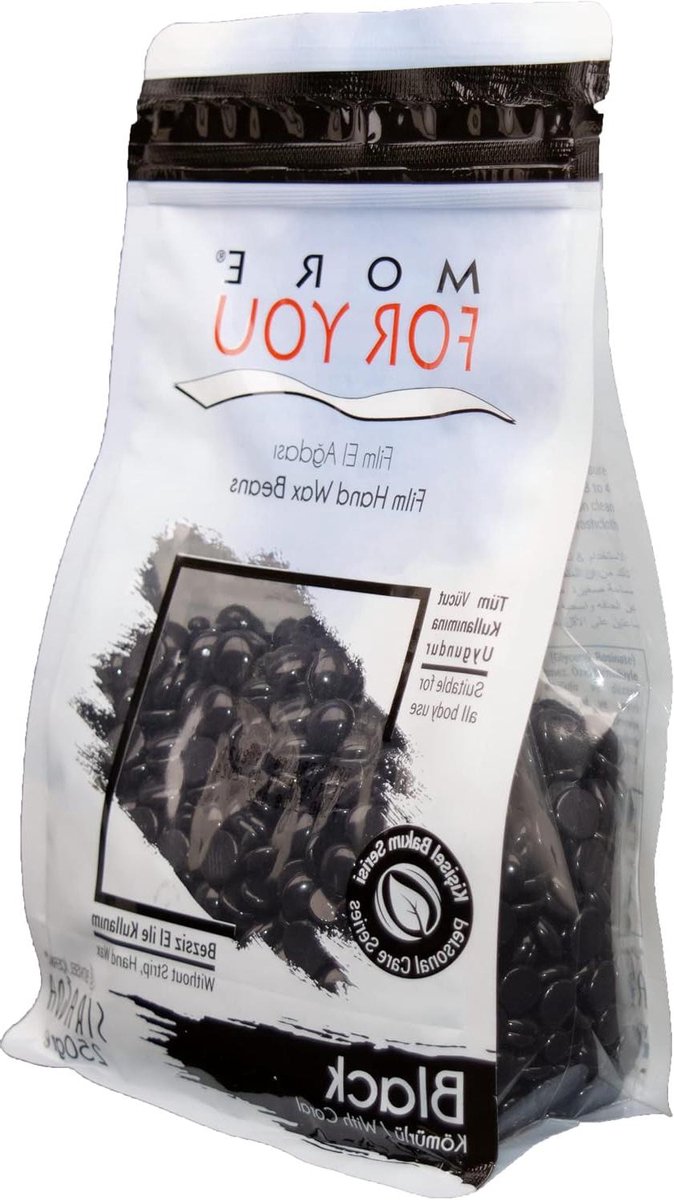 Ontharingswax Bonen - Hete Wax Warme Wax - Gezichtsbeharing Verwijderen - Zachte Soepele Huid - 250gr - Zwart
