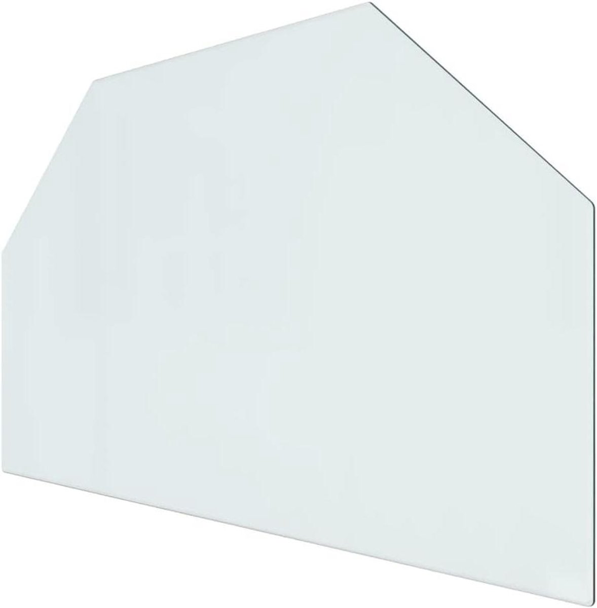 Haardplaat Glas - Vloerbeschermer - Haard Beschermen - Hittebestendig Gehard Glas - 80x50cm - Transparant