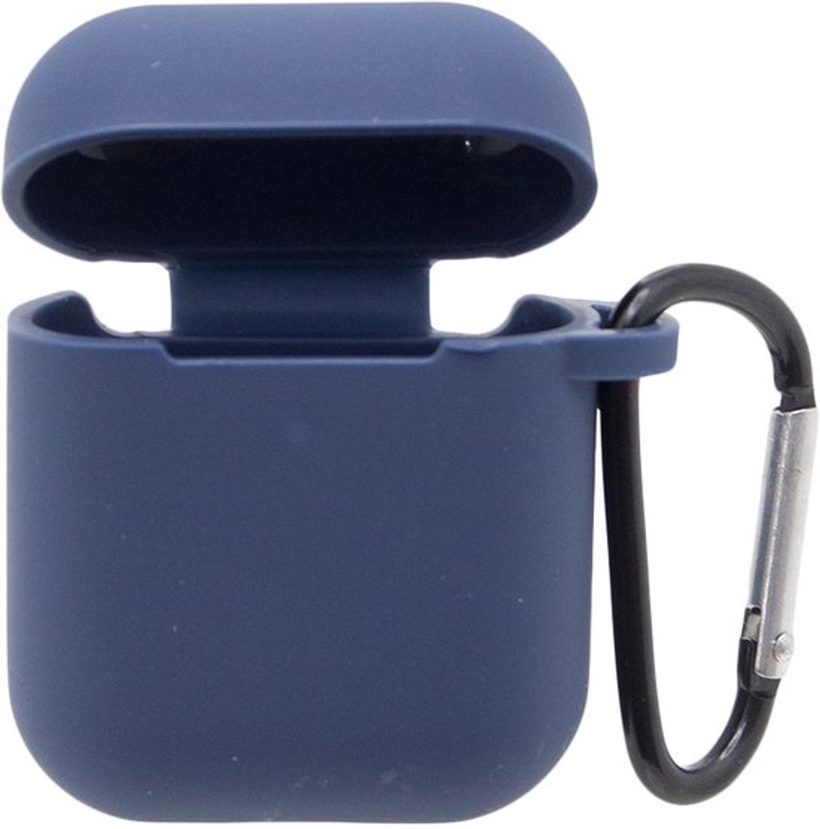 Premium Hoesje Geschikt Voor Airpods 1/2 - Blauw Oplaadcase Van Plastic