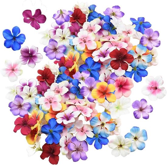 Kunstorchideeën - Zijden bloemen - Decoratie en knutselen - Handgemaakt en realistisch - 55 cm - Gekleurd