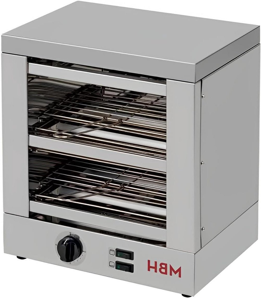 Professionele Broodrooster - Horeca Toaster Oven - Snel Brood Roosteren - Dubbele Laag RVS