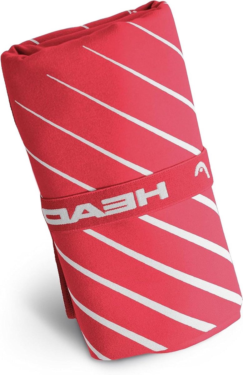 Microvezel Handdoek - Fitnesshanddoek Sneldrogend - Reizen en Sport - Met Elastische Band - 70 x 140 cm - Rood