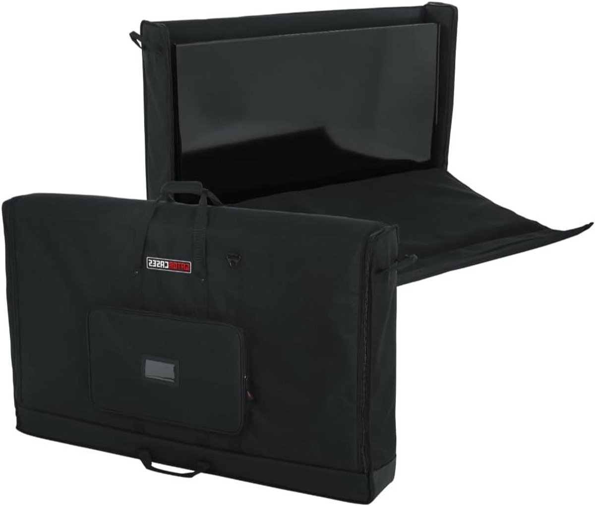 Draagtas voor Schermen - Monitortas TV tas - Veilig Transport - 360 graden schuimvulling - 50 inch - Zwart