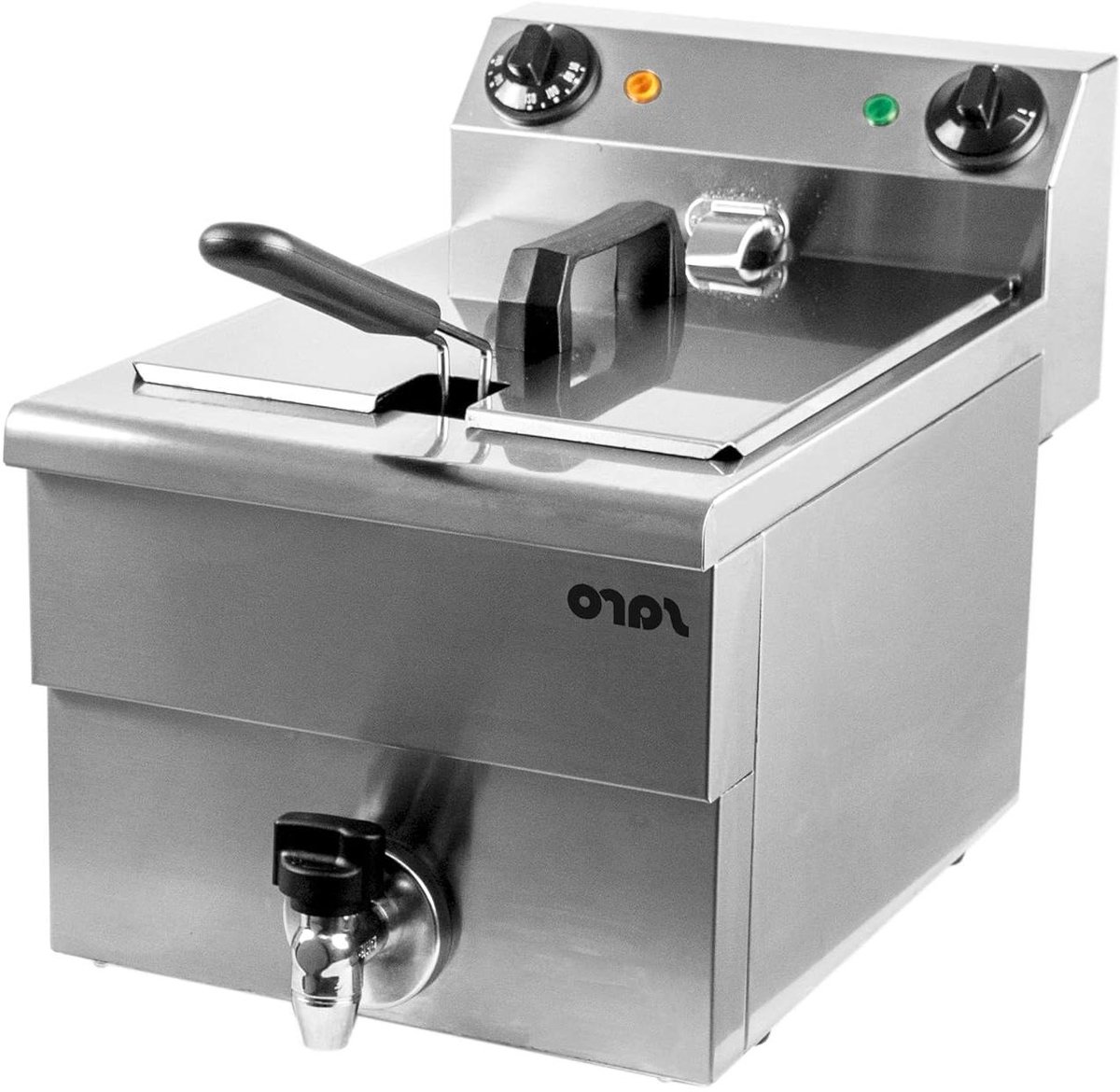 Friteuse - Frituurpan - Professioneel Frituren - Met Aftapkraan - 10 liter - Zilver