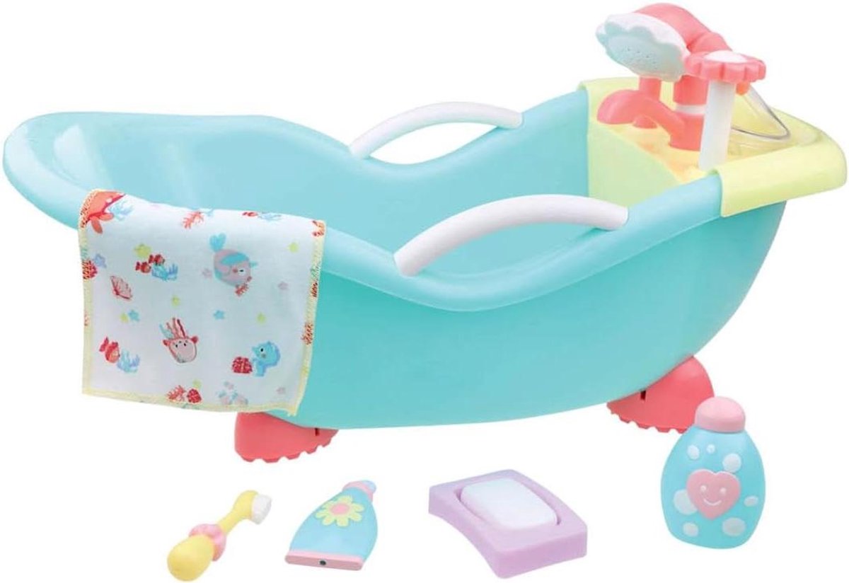 Poppen Accessoires Set - Poppenkleding Poppen Verzorging - Poppen Spelen - Veilig Getest Vinyl - Tot 16 Inch - Blauw