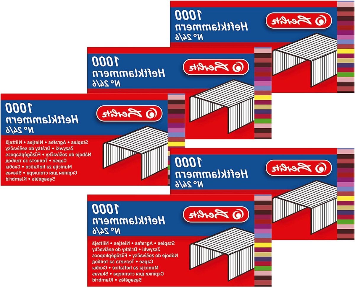 Nietjes - Nietmachine nietjes - Documenten bundelen - Verzinkt staaldraad - 1000 stuks - Metaal
