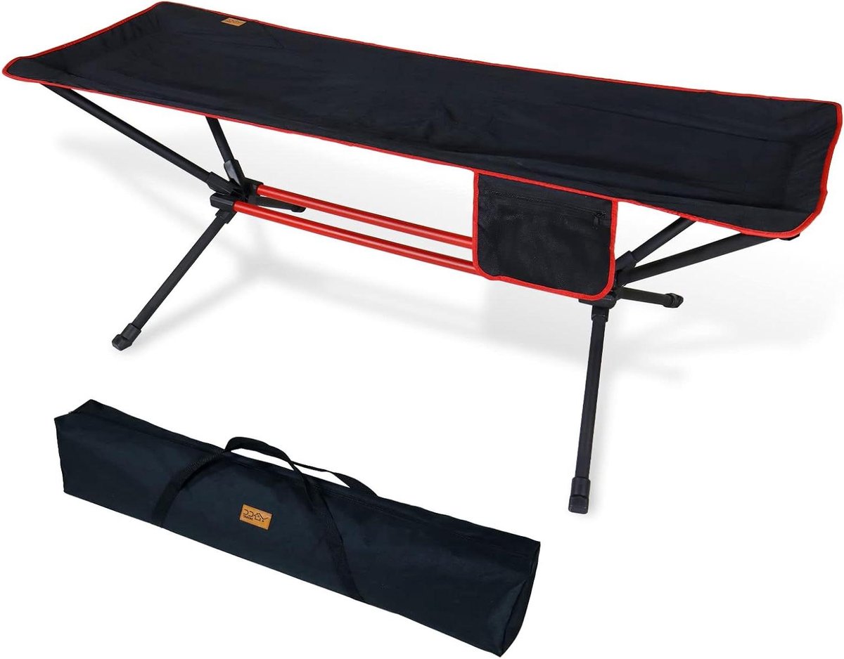 Camping Hammock - Outdoor Hangmat - Ontspannen Buiten - Lichtgewicht Carbon Frame - 100 kg Draagvermogen - Rood