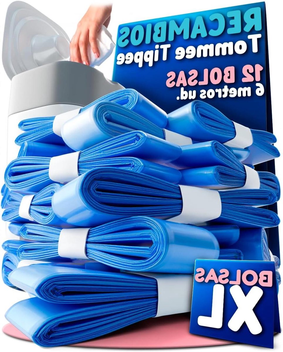 Navullingen Luiertas - Luierzakken Vuilniszakken - Hygiënisch Luiers Weggooien - Extra Lange Rollen - 12 stuks - Blauw