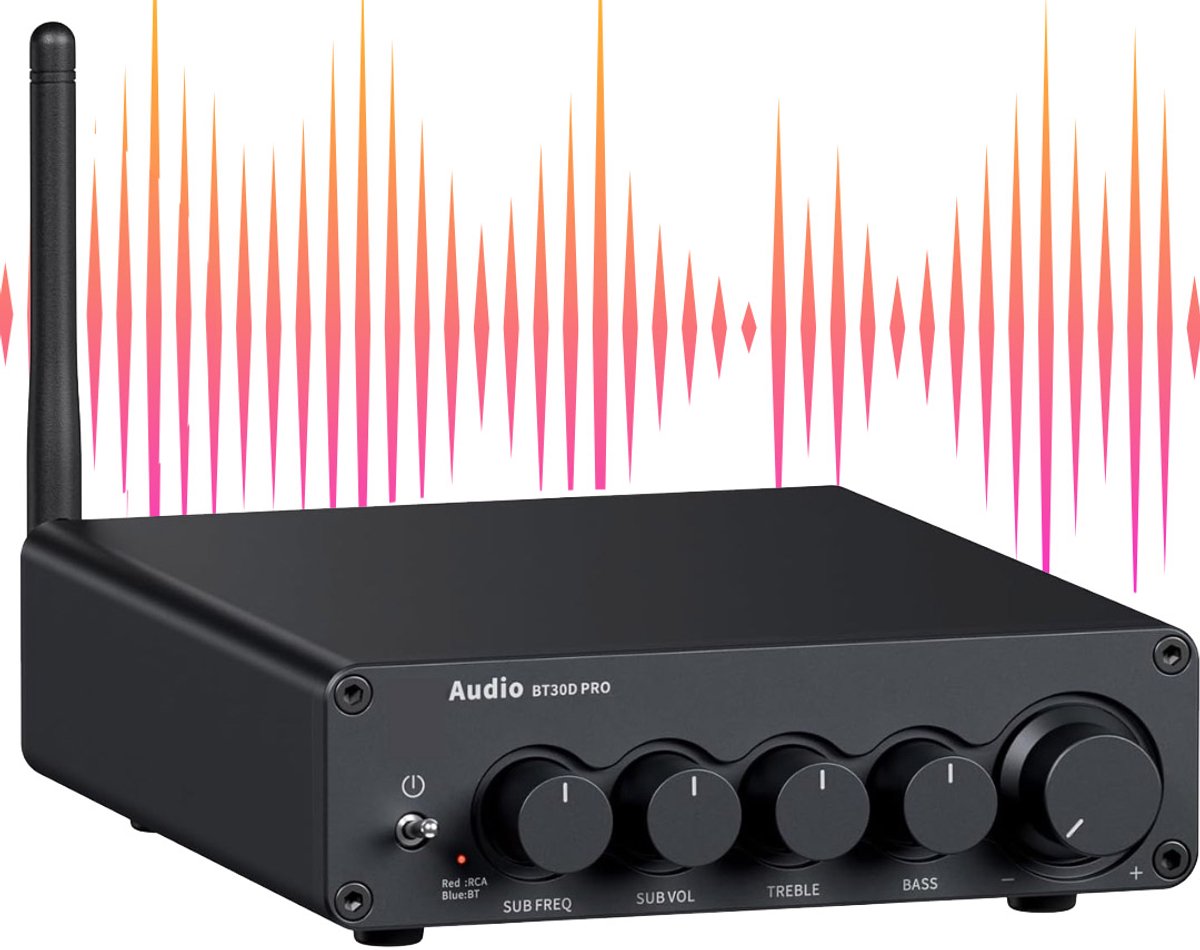 CRLYN® Audio Versterker - Stereo Versterker - Amplifier- Complete Set