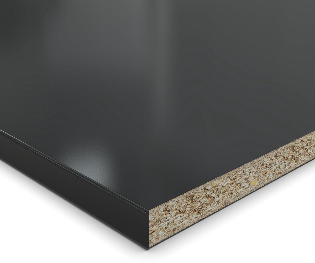 Decoratieve Platen - Meubelplaat - Meubel Maatwerk - Krasbestendig - 25mm Dik - Zwart