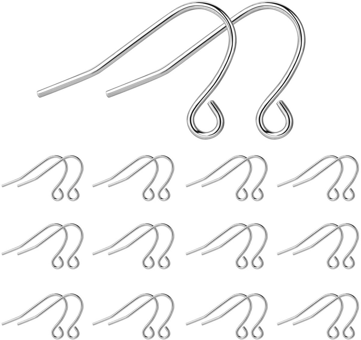 Oorbellen maken set oorbelhaken 925 sterling zilver voor doe-het-zelf oorbellen sieraden maken ooraccessoires