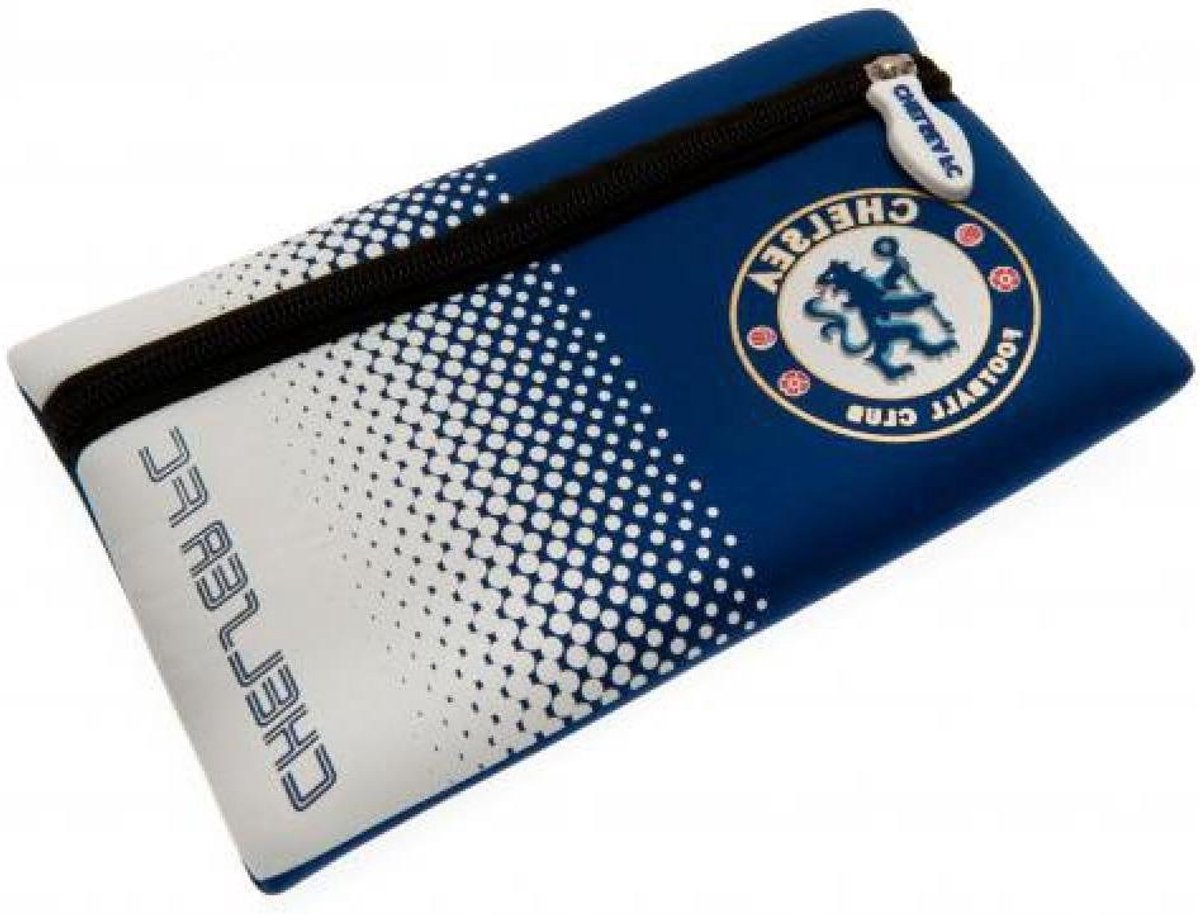 Chelsea FC Etui - Pennendoos Chelsea - Schoolspullen Organiseren - Officieel Gelicentieerd Product - 21 x 12 cm - Blauw