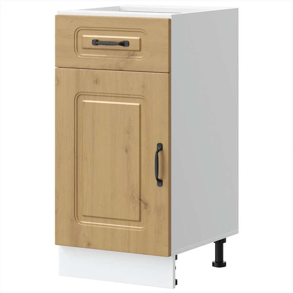 Keukenonderkast Hout - Spoelbakmeubel Kast - Keuken Organiseren - Bewerkt Hout Materiaal - 46 x 40 x 815 cm - Eikenkleur