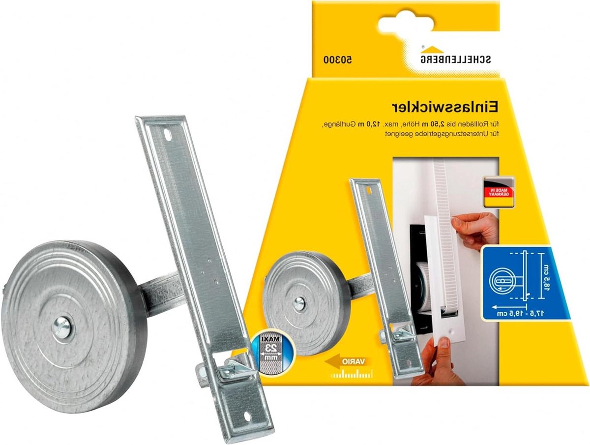 Gordeloproller Rolluiken - Rolluik Bediening - Rolluiken Monteren - Robuuste Inlaatspoel - 185 cm Gatafstand - Verzinkt