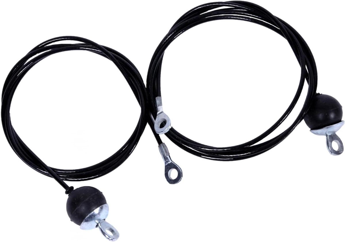 Lange Kabel - Fitness Kabel - Kracht Training - Flexibel Staal - 2415 cm - Wit