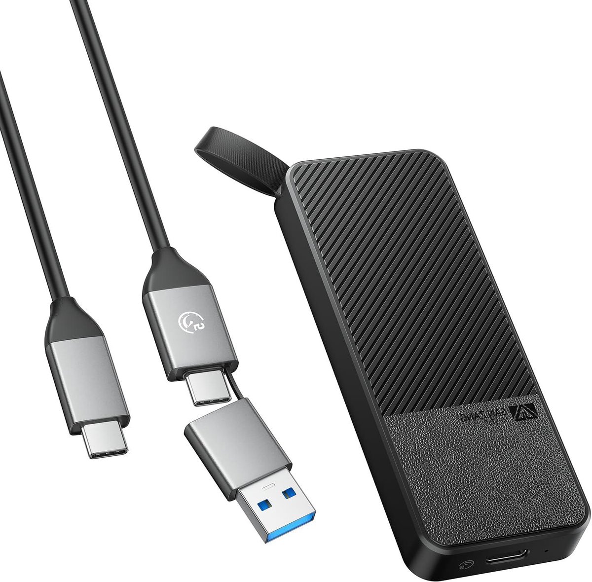 Externe SSD - Draagbare Opslag - Bestanden Overzetten - USB 3.2 Gen2 Snelheid - 2 TB - Zwart