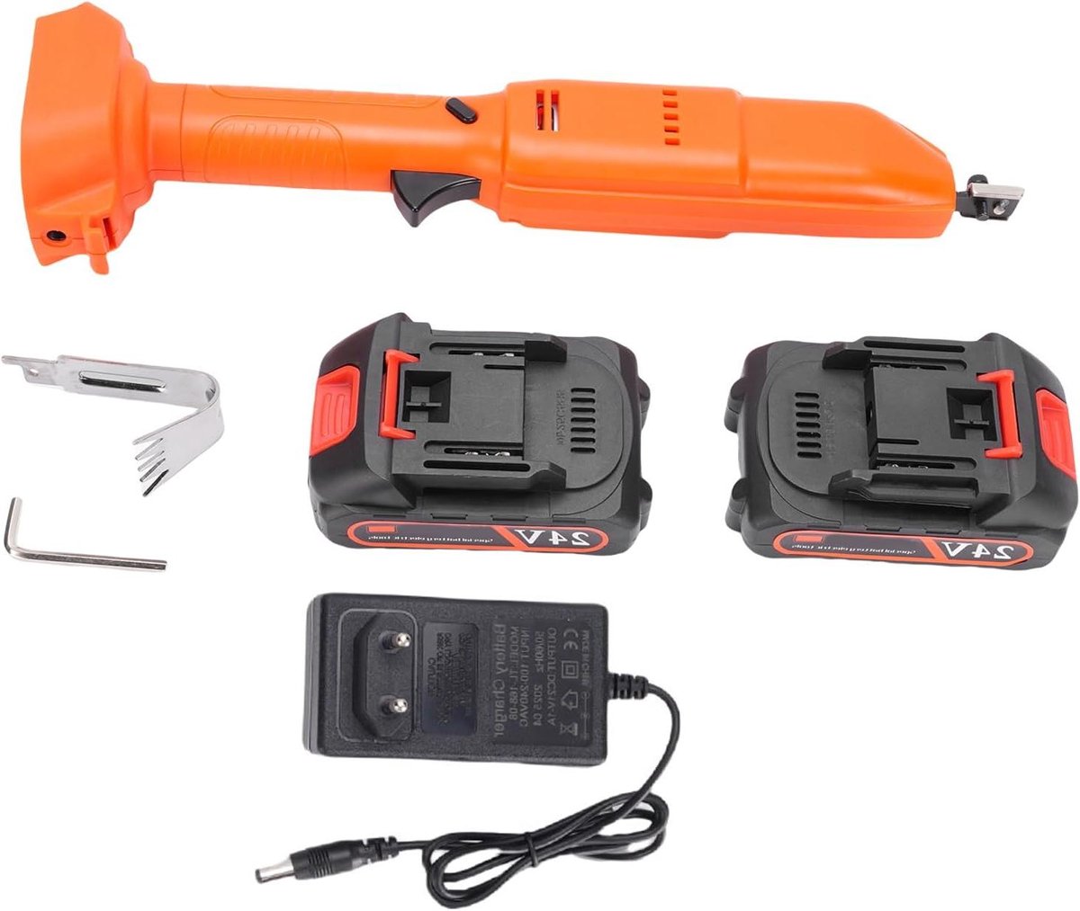 Elektrische Tuinfrees - Bodemwoeler Grondbewerker - Tuinonderhoud - Draadloos Met Accu - 1.54 kg - Zwart