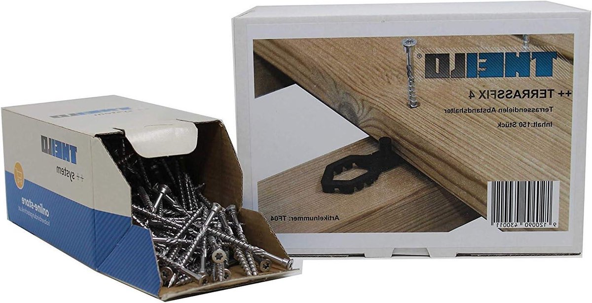 Terrasplanken Set - Afstandhouder Schroeven - Terras Aanleggen - Voordeelverpakking 10m2 - 7mm 5x80mm - Roestvrij Staal