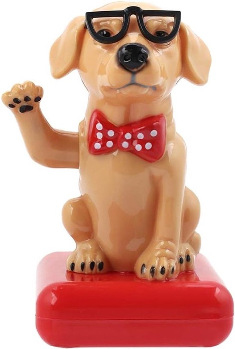 Allecto - Zonne-energie Auto Decor - Schattige Hond - Grappige