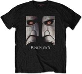 Pink Floyd Heren Tshirt -S- Metal Heads Close-Up Zwart