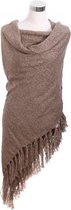 Dames sjaal Winter Must|Vierkante sjaal|Omslagdoek|Lichtbruin