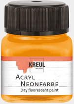Kreul Neon Oranje Acrylverf 20 ml - Fluorescerende watergedragen acrylverf