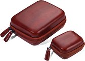 Troika - ONPACK - electronica opbergtas - 2 stuks - bruin