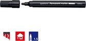 Quantore Permanent Marker zwart 1-1.5mm - 1 stuk
