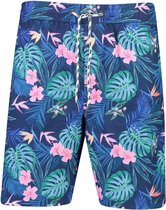 Snapper Rock - UV Boardshorts voor jongens - Rain Forest - Blauw - 128-134cm